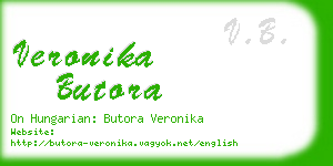 veronika butora business card